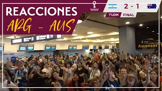 Argentina vs Australia Aeroparque reaction - World Cup Qatar 2022