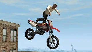 GTA 4 - Motorcycle Ragdolls #11 (Euphoria Physics)