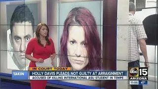 Holly Davis pleads not guilty at arraignment
