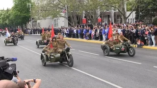 Парад Победы Севастополь автомобильно-мотоциклетная группа Красная армия