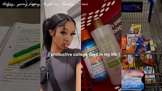 productive days in my life | college + target runs + studying + grocery shopping + more