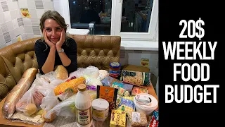 Grocery Shopping in Ukraine, 20$ food purchase, is it enough?