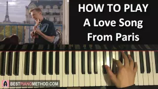 HOW TO PLAY - Paint (Jon Cozart) - A Love Song From Paris (Piano Tutorial Lesson)