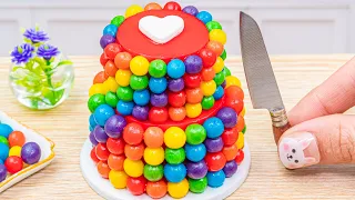 Sweet Chocolate Cake 💖 Miniature Rainbow Chocolate Cake Decorating | 1000+ Cake Decorating Ideas