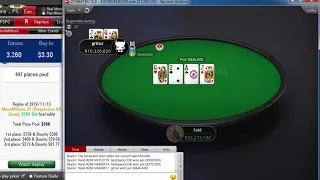 Replay |"Geshpanec538" PokerStars MicroMillions 37: $3.3 NLHE 3-Max Progressive KO Zoom Nov 14, 2019