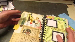 Junk Journal made with an old children's book cover