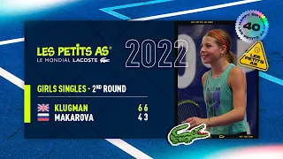 Les Petits As 2022 | Girls 2nd Round | Marta Mariia Makarova vs. Hannah Klugman