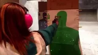 Hot girl shoots .44 magnum one handed like a BEAST