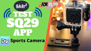 SQ29 Mini Camera WIFI APP Waterproof Sport Camera Review Setup UNBOXING & TEST
