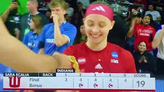 Sara Scalia Three Point Contest Indiana Hoosier Women’s Basketball 4/4/24 vs Hayley Frank Mizzou