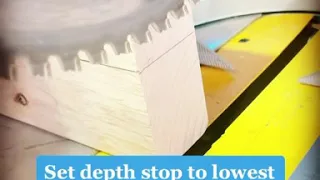 Cut a notch using a miter saw