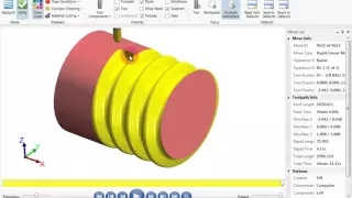 TFM - Mastercam X9 - Axis Substitution 3D Thread Wrap 4th Axis