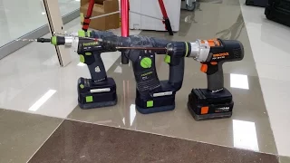 Аккамуляторный монтажный набор Festool DRC 18/4, BHC 18 Li 4,2 Plus, Protool PDC 18-4 TEC Li