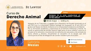 4.Sentencia de la corte constitucional en Ecuador que reconoce derechos a animales de vida silvestre