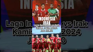 Laga Juara Ketiga AFC 2024 Indonesia vs Irak