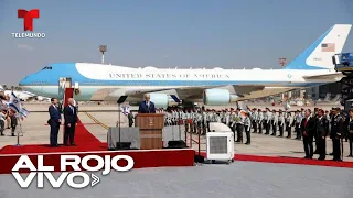 Biden llega a Israel y asiste a ceremonia de bienvenida en el aeropuerto | Al Rojo Vivo | Telemundo