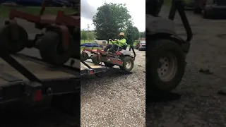 How to load a mower! FAIL!