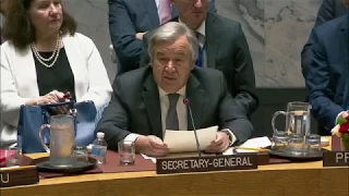 The protection of civilians in armed conflict - António Guterres at the UN Security Council