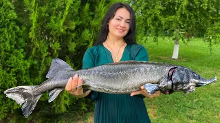 Huge Sturgeon in the Oven! The Subtleties Of Cooking Royal Dishes