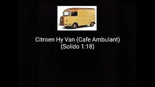 Citroen Hy Van Cafe Ambulant - Solido 1:18