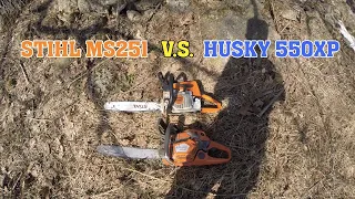 Stihl MS251 V.S. HUSKY 550XP