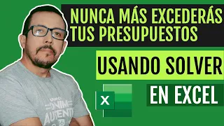 😱 Como usar SOLVER en EXCEL para control de PRESUPUESTOS, para VENTAS, COMPRAS. Ejemplo sencillo 😎