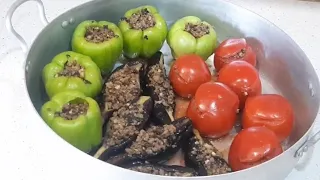 🔴bu  İÇLİKLƏ ilk dəfə DOLMA bişirdim dadı damağımda qaldı ÇOXXXX LƏZZƏTLİDİR ÇOXX🤣😋