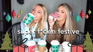 TRYING ALL OF STARBUCKS HOLIDAY DRINKS/CATFISH STORY