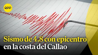 Se registró un sismo de magnitud 4.8 en el Callao