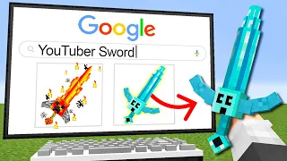 Minecraft But Everything You Google, You Get…