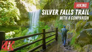 Amazing Silver Falls Virtual Hike for Treadmill Workout 4K - 1,5 HRS Sunny Day Hiking with Filmmaker