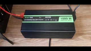 Як працює інвертор Green Cell INV08 1000W (max 2000W) в домашній системі безперебійного живлення