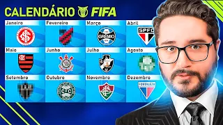 BRASILEIRÃO, mas eu MUDO DE TIME a CADA MÊS 📅 │ FIFA Experimentos