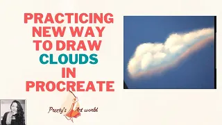 Practicing new way to draw clouds in procreate