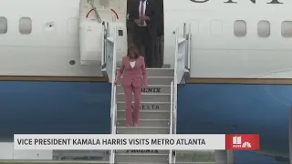 VP Kamala Harris arrives in Atlanta, third trip to Georgia | Big traffic implications this evening