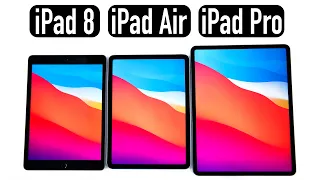 iPad 8 (2020) vs iPad Air 4 (2020) vs iPad Pro (2020) - Vergleich | Das sind die Unterschiede!