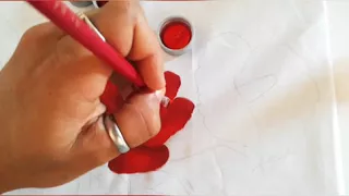 Parte:2 Pintura de Rosa vermelha