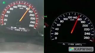 TURBO accord Cl9 0.6bar vs Stage1 CL9 100-200kmh acceleration