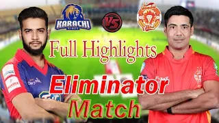 Islamabad United Vs Karachi Kings HBL PSL 2019 Eliminator 1|| PSL 4