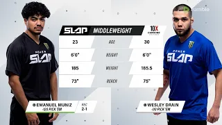 Power Slap 1: Emanuel Muniz vs Wesley Drain | Prelims