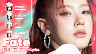 (G)I-DLE - Fate (Line Distribution + Lyrics Karaoke) PATREON REQUESTED