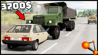 ОЦЕНКА ДТП! Влетел ПОД КРАЗ! - BeamNg Drive