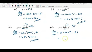 Tutorial: Differentiation of Trigonometric Function (Question 1 to 4)