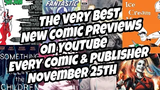 The Very Best Comic Book Previews Show On YouTube  New Comics November 25th Every Comic & Publisher