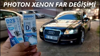 AUDİ A6 FAR DEĞİŞİMİ I Photon D2S 6000K Xenon