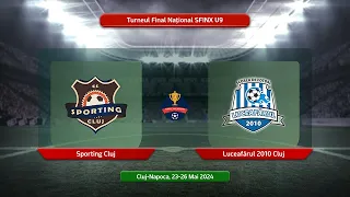 LIVE 🔴 U9 (2015) Finala mica | Sporting Cluj - Luceafărul 2010 Cluj | Turneul Final Național Sfinx