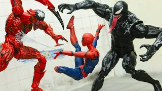 Spider-man Captured Venom And Carnage Prison Break In Spider-verse | Figure Stop Motion