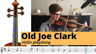 Old Joe Clark violin play-along