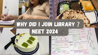Why did i join LIBRARY❔ | NEET 2024🩺
