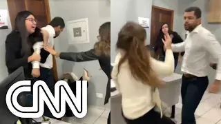 Procuradora é agredida por colega de trabalho em Registro, interior de SP | CNN PRIME TIME